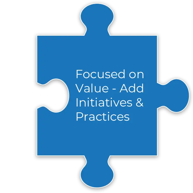 Focused on Value - Add Initiatives & Practices